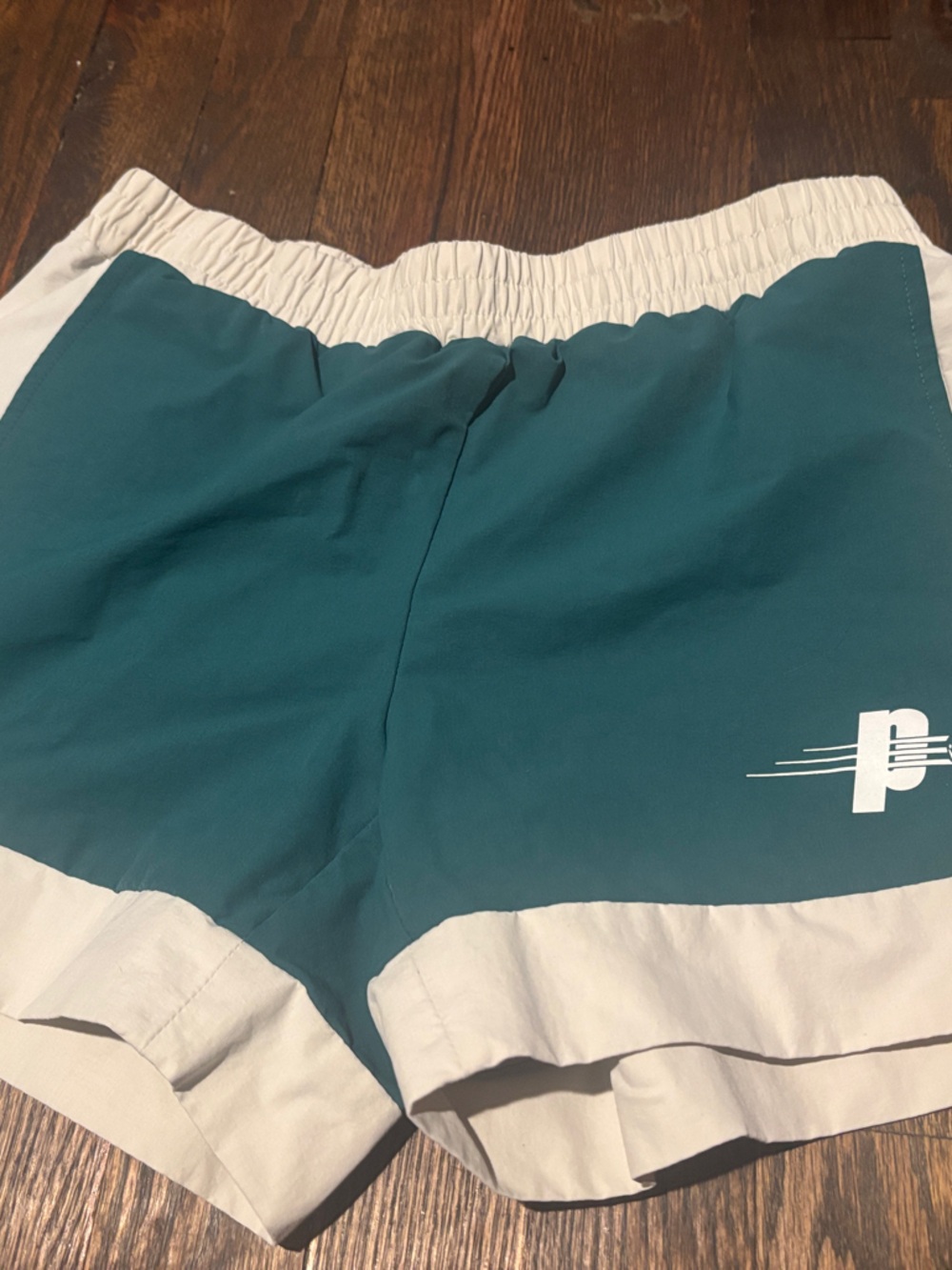 Prince Teal and White Athletic Shorts